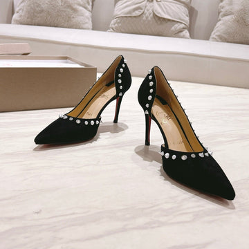 Cl 25 Iriza Pumps 8.5cm Black Suede 314901
