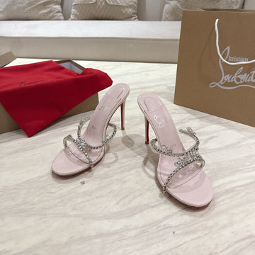 Cl 25 Sandals Pink Pvc Creo Rhinestones 307510