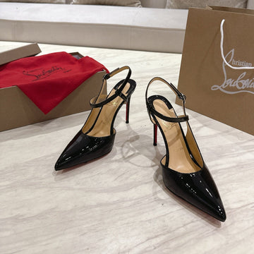 Cl 25 Slingback Black Gloss Calf Patent Leather 307519