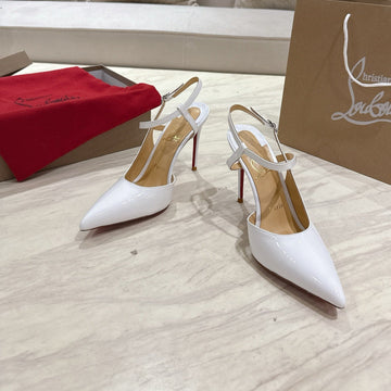Cl 25 Slingback White Gloss Calf Patent Leather 307521