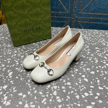 High Pump 55MM In White Sheepskin