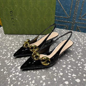 Women's Slingback 45MM In Black Calfskin