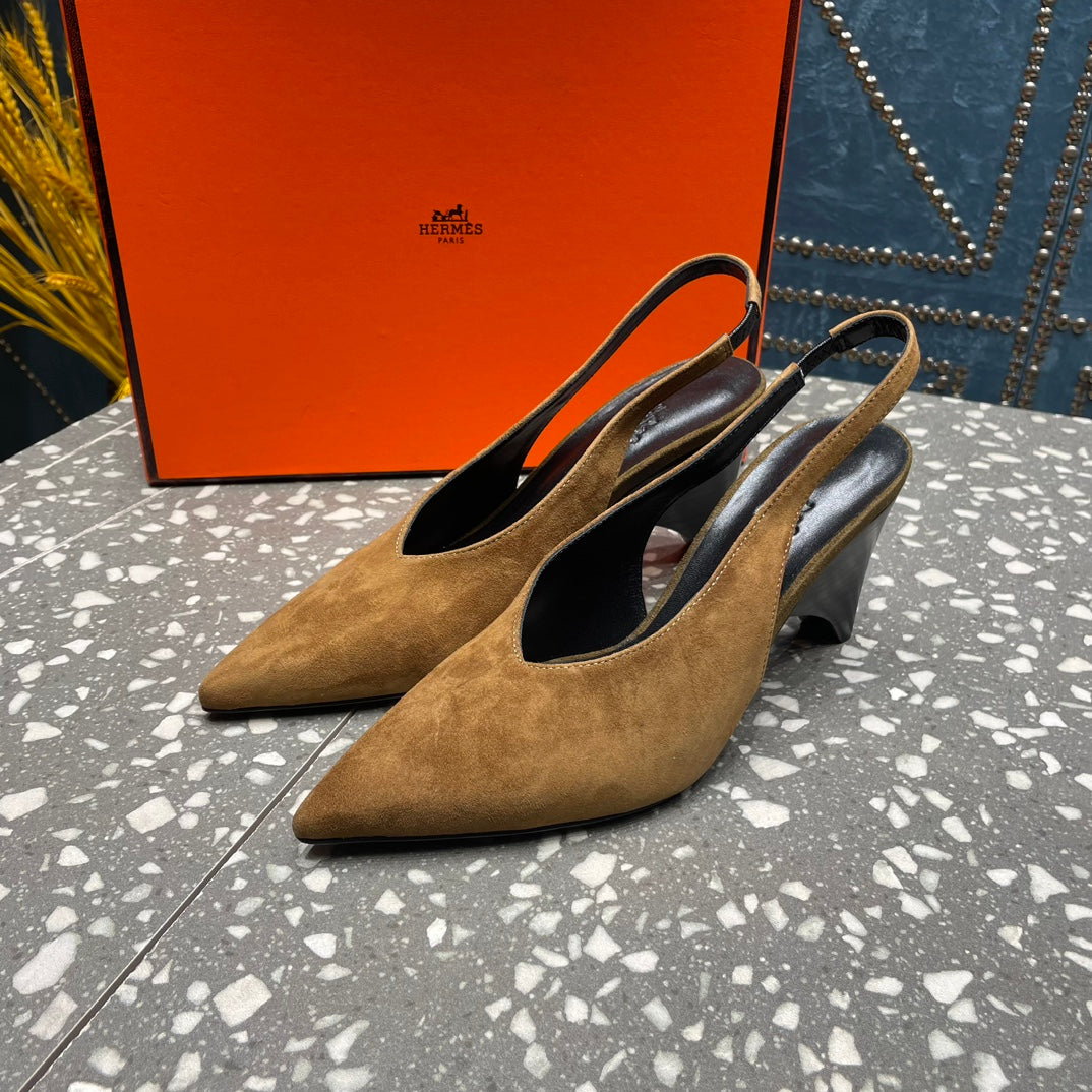 Hm Intime 70 Pump Brown Suede 962929
