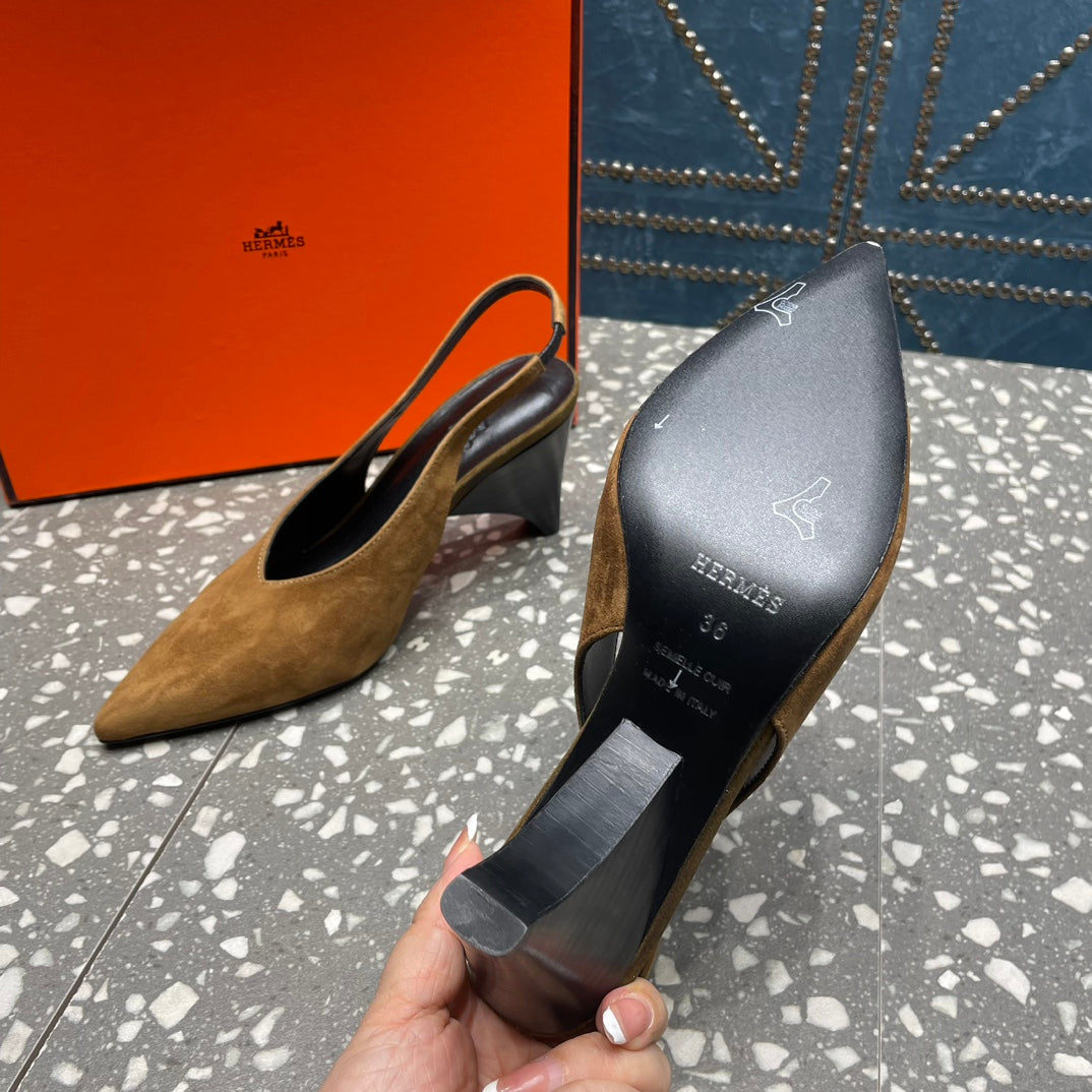 Hm Intime 70 Pump Brown Suede 962929