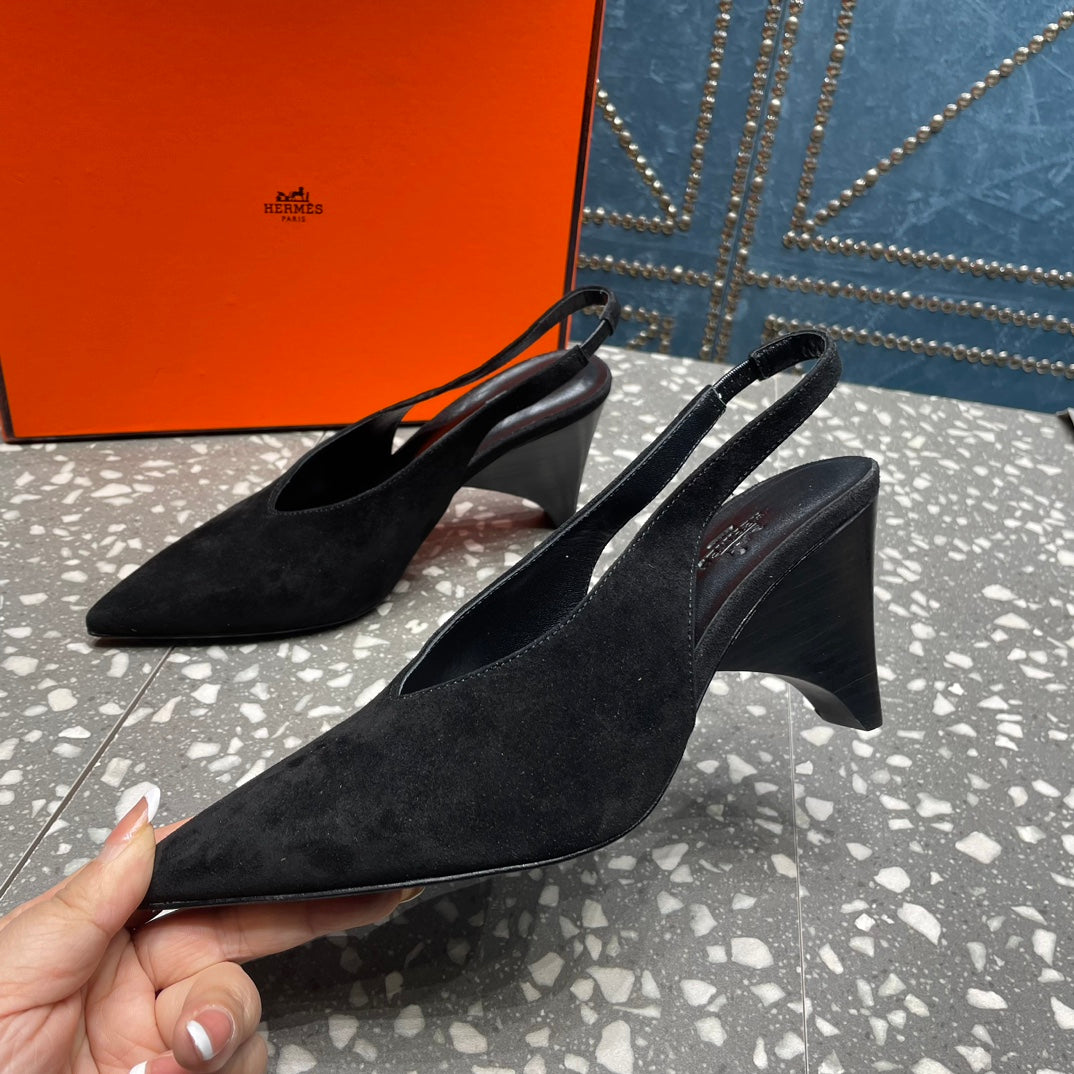 Hm Intime 70 Pump Black Suede 962931