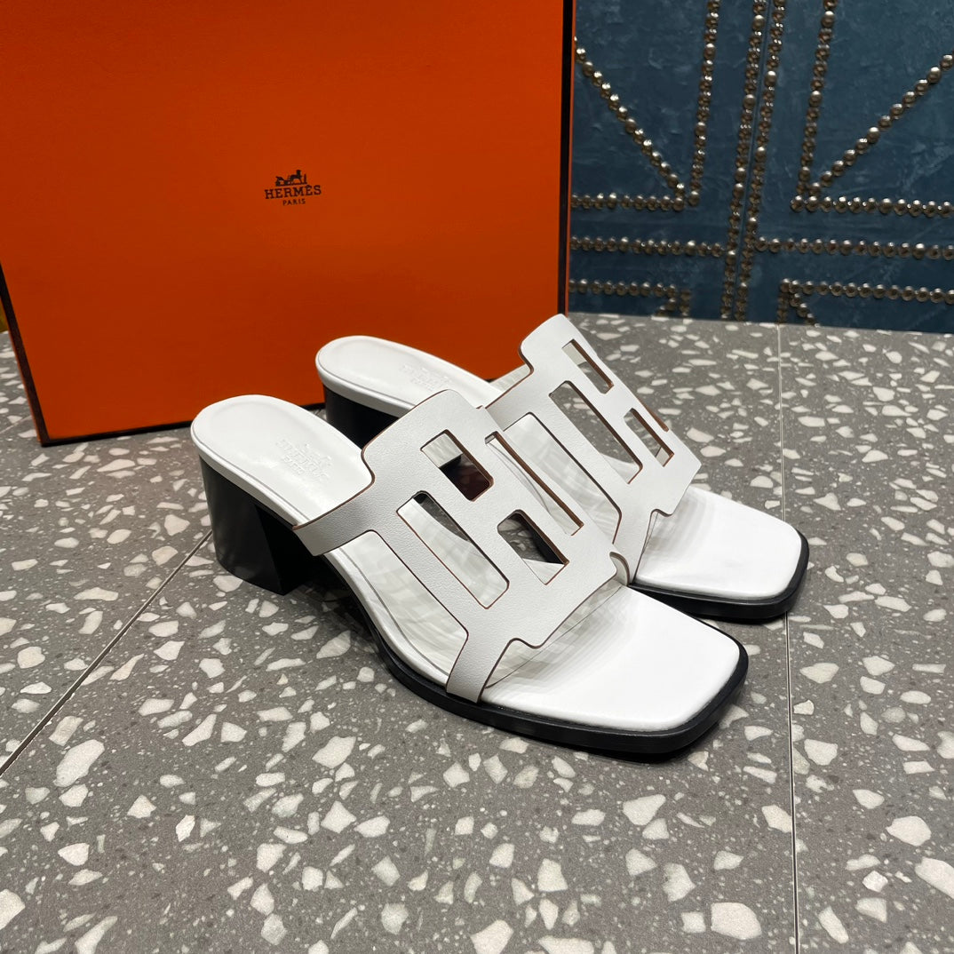 Hm Lzzy 50 Sandal White Lambskin 962945