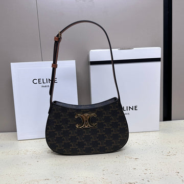 Mini 22 Tilly Bag In Triomphe Canvas And Calfskin