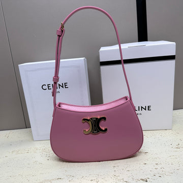 Mini 22 Tilly Bag In Crepe Pink Shinny Calfskin