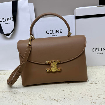 Nino Teen Medium 25 Bag In Chocolate Brown Solf Calfskin