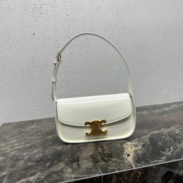 Shoulder 20 Bag Terence In White Patent Calfskin