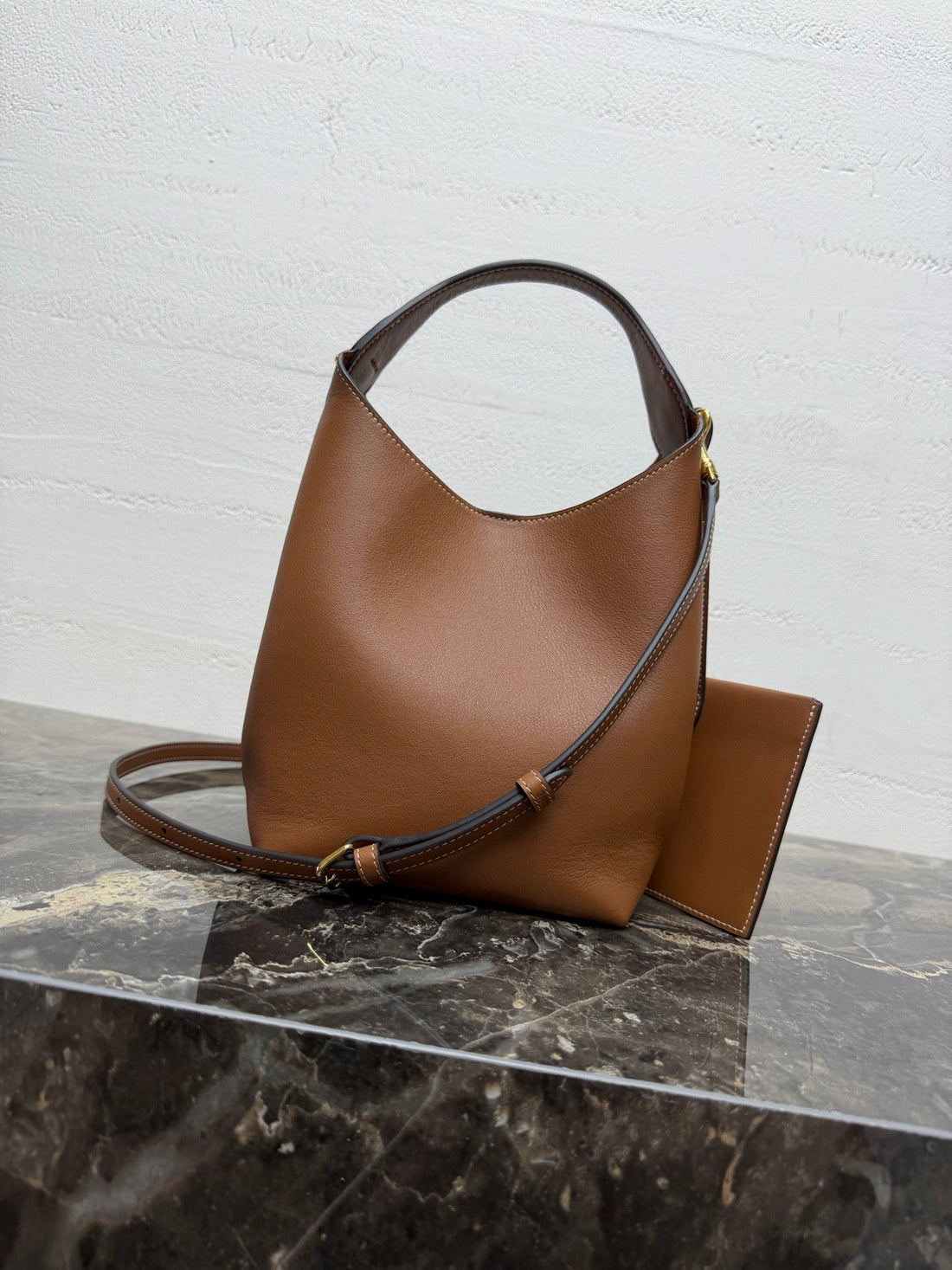 Cl Small Hobo Brown Supple Smooth Calfskin