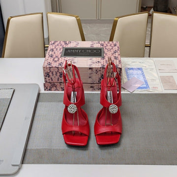 Jimmy 25 Orb 100 Sandal Red Nappa Leather 240018