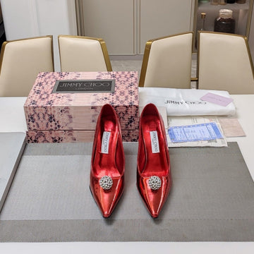 Jimmy 25 Orb Pump 100 Red Patent Leather 240044