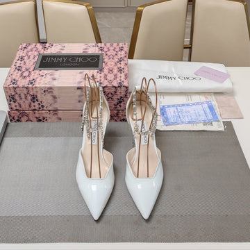 Jimmy 25 Stevie 80 Pumps White Patent Leather 240029