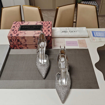 Jimmy 25 Stevie 80 Pumps Silver Satin 240059