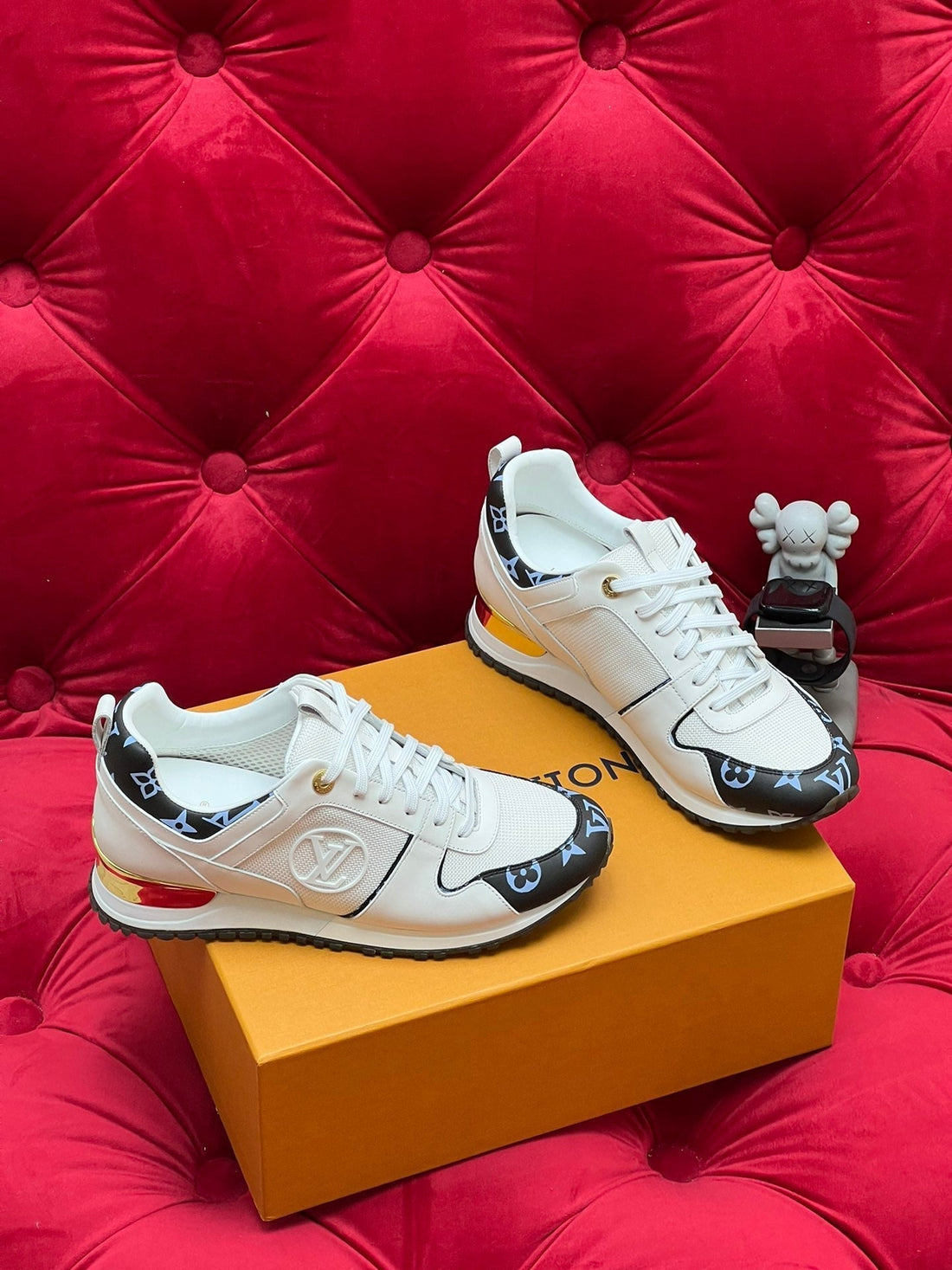 LV Run Away Trainer 60MM White Calfskin