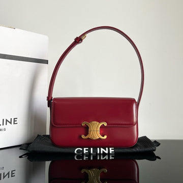 Triomphe 20 Burgundy Red Calfskin