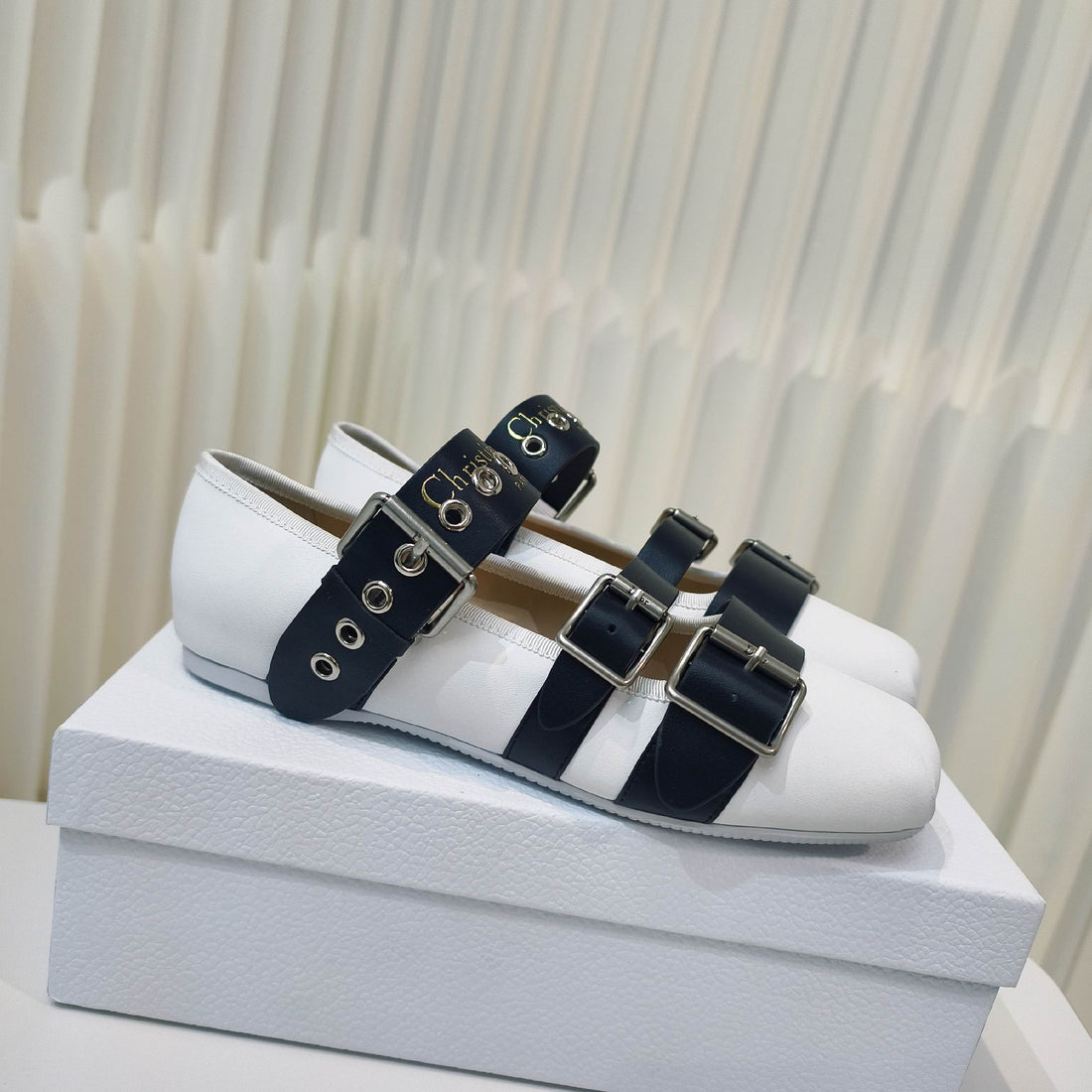CD 25 Punk Ballet Flat Calfskin And Suede 237991