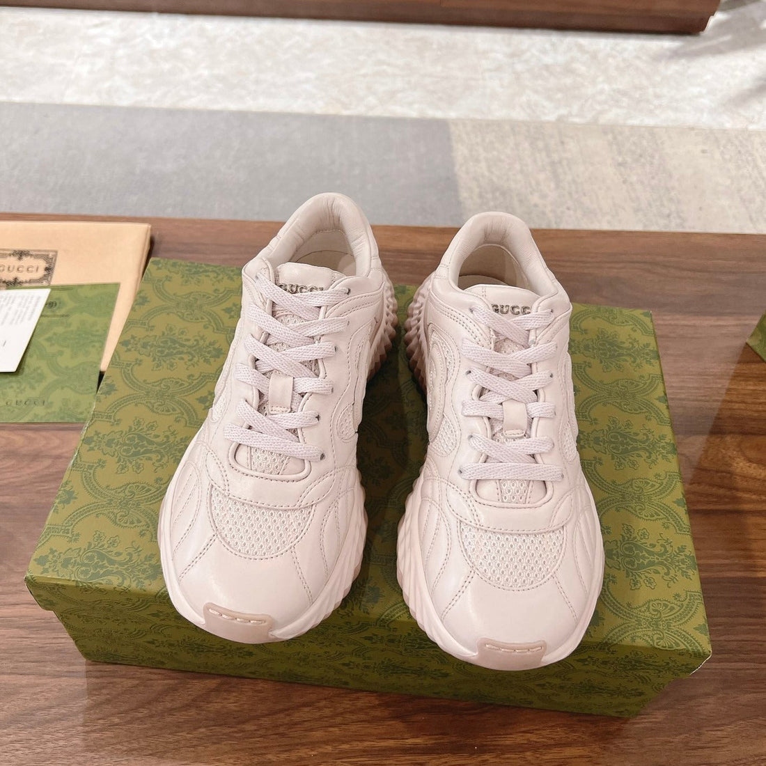 GG Ripple Sneaker Jasmine Cream