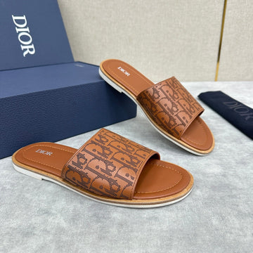 CD Slide Sandal Cider Calfskin