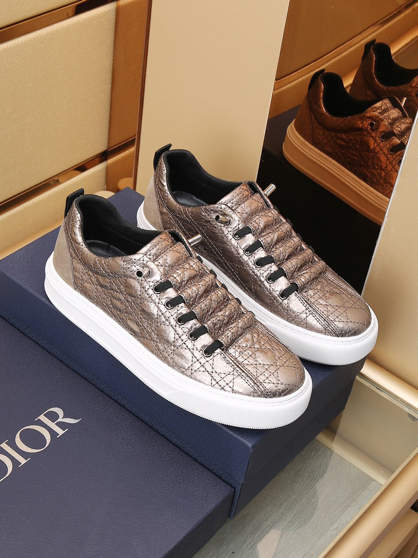 CD Stylish Sneaker Metallic Calfskin