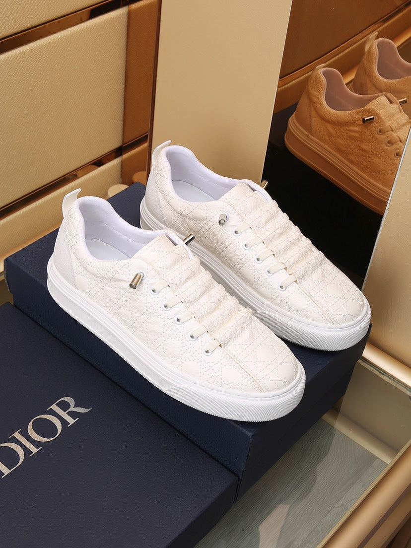 CD Stylish Sneaker White Calfskin