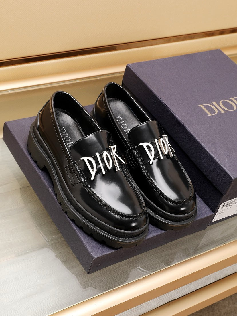 CD Explorer Loafer Black Polished Calfskin