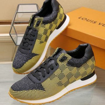 LV Classic Sneaker In Corn Yellow Mix Black Damier