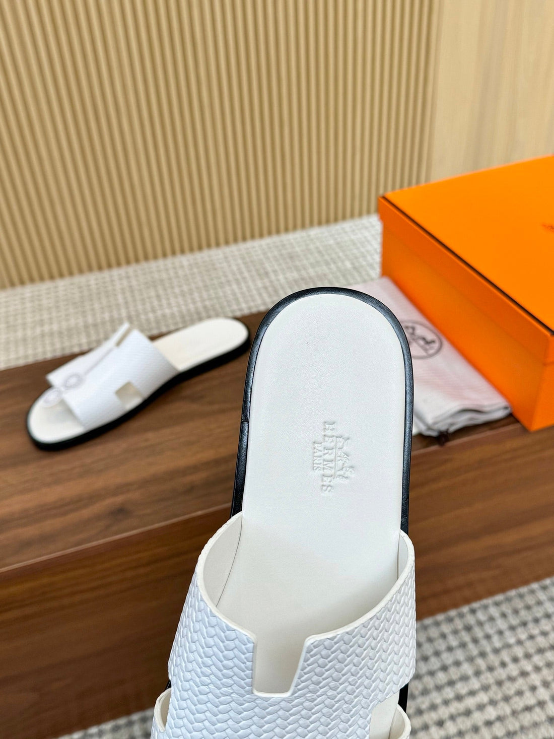 Hm Izmir Sandal White Rose Leather 294341