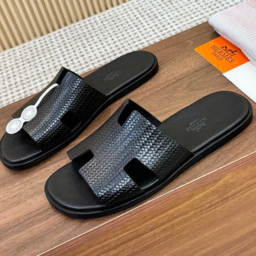 Hm Izmir Sandal Black Rose Leather 294342