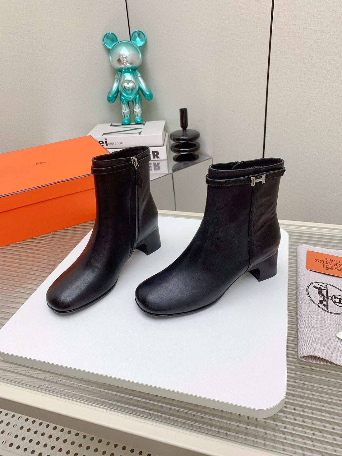 Hm Imperial 50 Ankle Boot Black Calfskin 971337