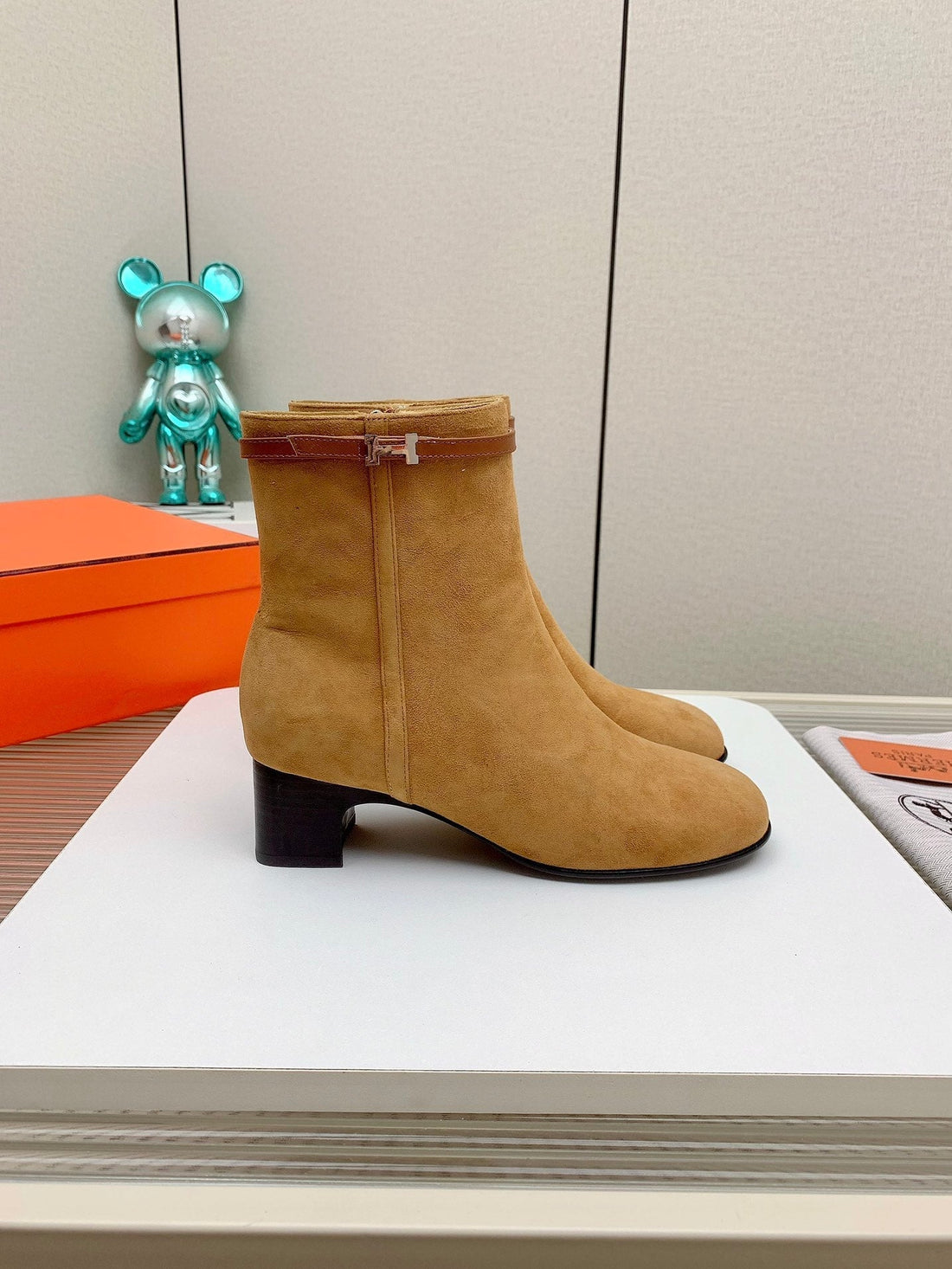Hm Imperial 50 Ankle Boot Light Brown Suede 971344
