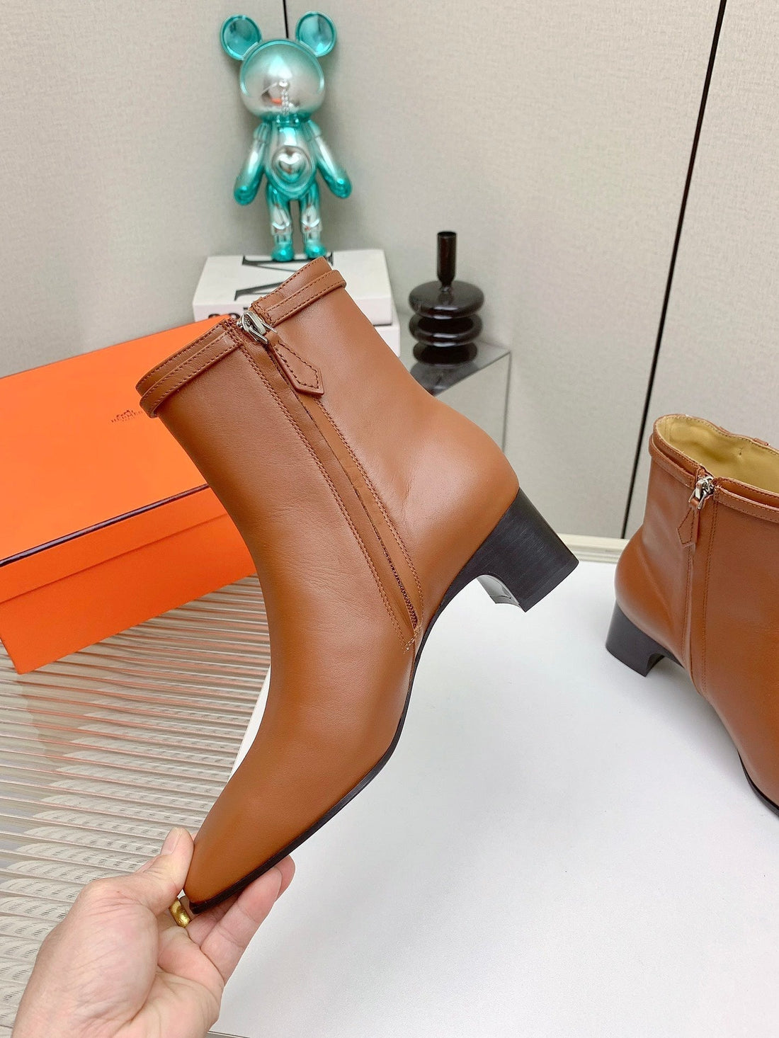 Hm Hommage Ankle Boot Brown Calfskin 971352