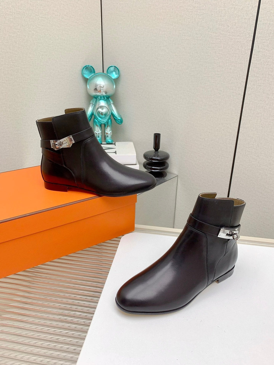 Hm Neo Ankle Boot Black Calfskin 971373