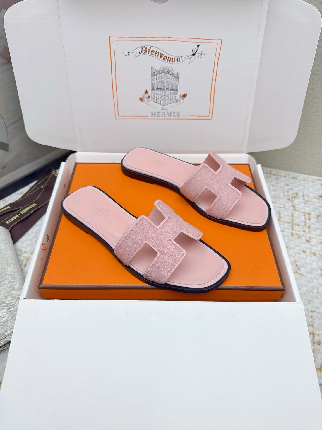 Hm Oasis Sandals Pink Suede Cowhide 625265