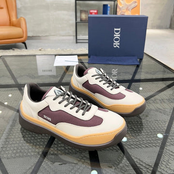 CD Dean Sneaker White Calfskin