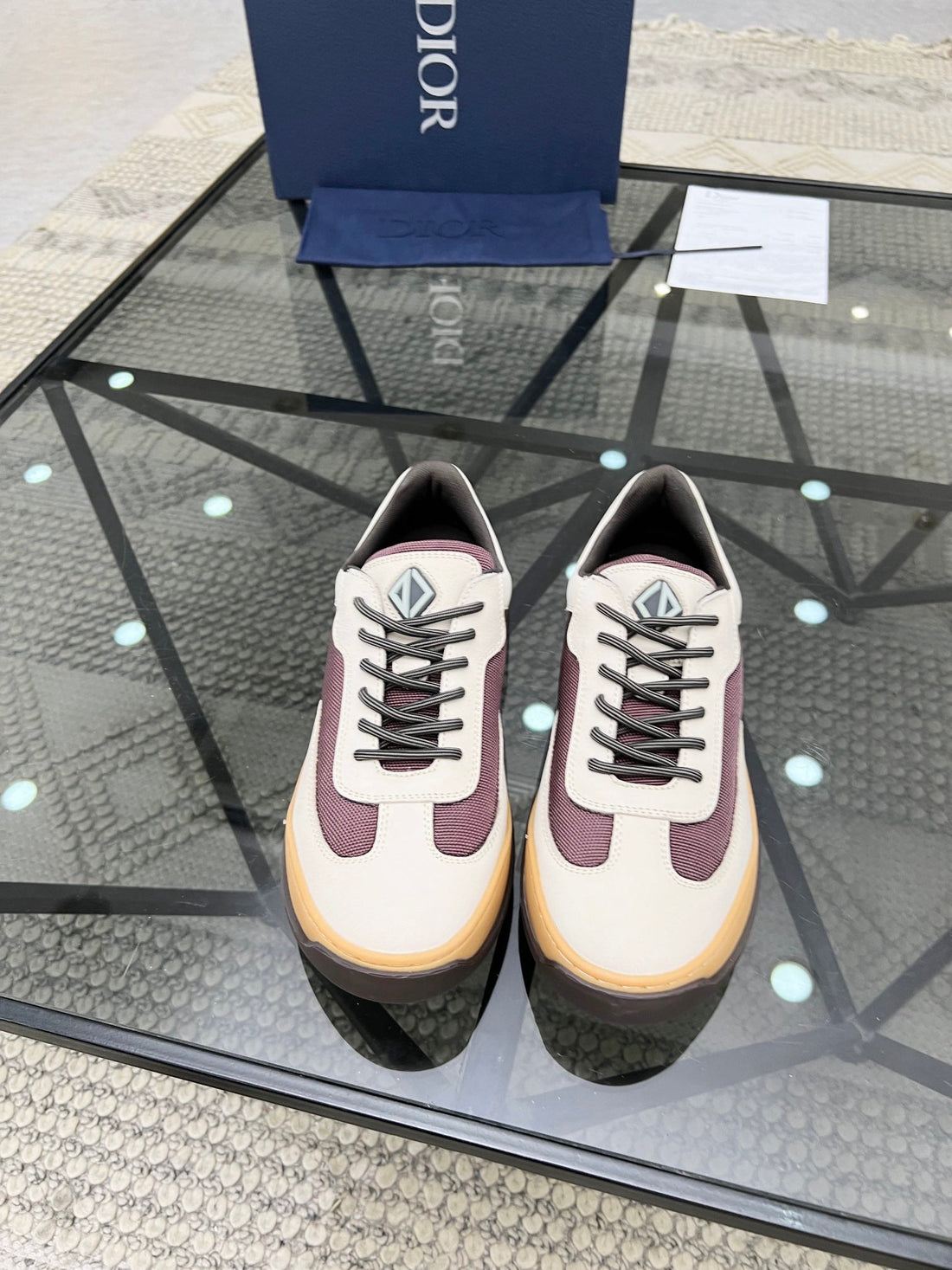 CD Dean Sneaker White Calfskin