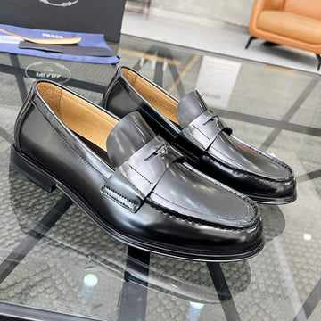 Pra Loafer In Glossy Black Calfskin