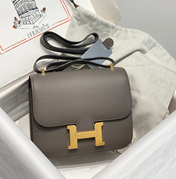 Constance 24 Etain Epsom Leather Gold Hardware