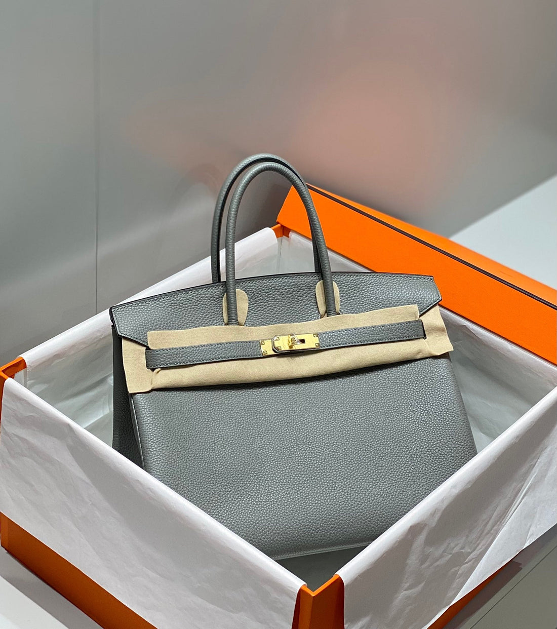 HM Birkin 35CM Medium Grey Togo Leather Gold Hardware