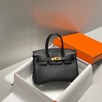 HM Birkin 20CM Black Togo Leather Gold Hardware