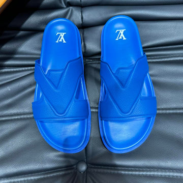 LV Oasis Mule In Cobalt Blue Calfskin