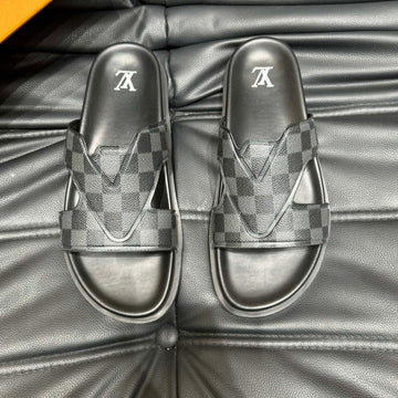 LV Oasis Mule In Black Damier Calfskin