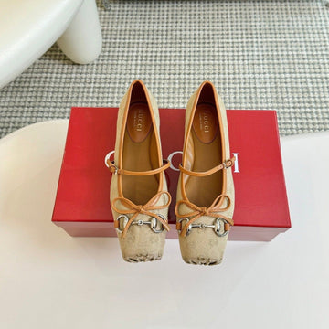 GG Ballet Flat Tortilla Fabric