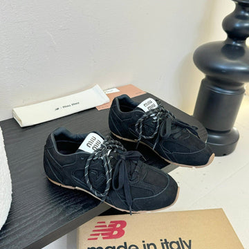 Miu X Nb Sneaker Black Suede 235809