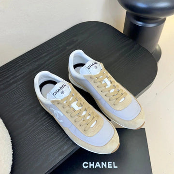 CC 26S Platform Sneakers Ivory Light Beige Sheepskin 627227
