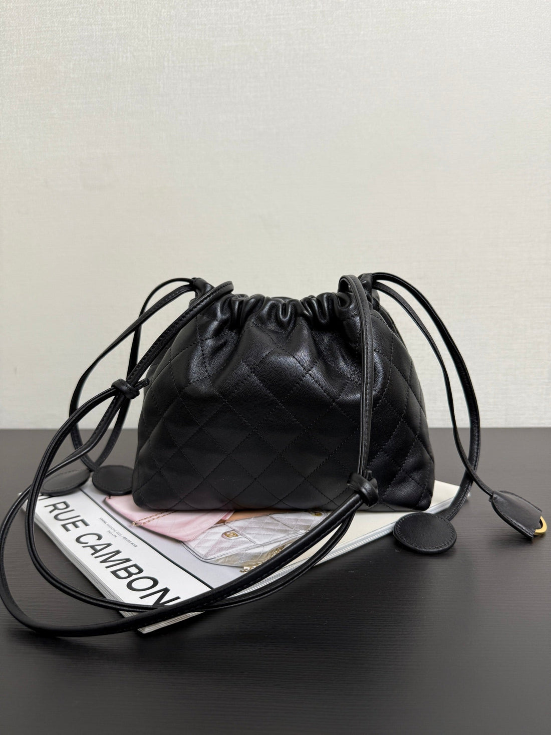 Chanel 2026 Lucky Bag 22CM Black Sheepskin