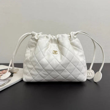 Chanel 2026 Lucky Bag 22CM White Sheepskin