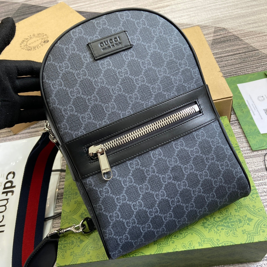 GG Cross-Body Bag 29 Black Canvas