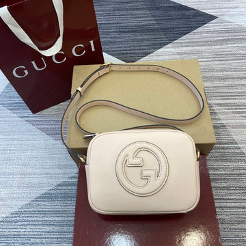 Blondie Mini Shoulder Bag 21 In White Calfskin
